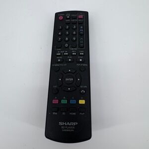 SHARP BD‎ PLAYER REMOTE CONTROL GA938WJPA Remote UNTESTED